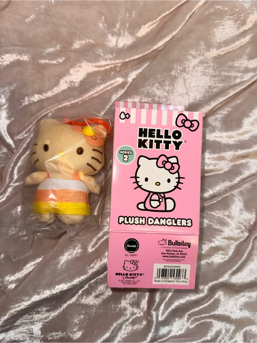Candy Corn Hello Kitty Plush Dangler